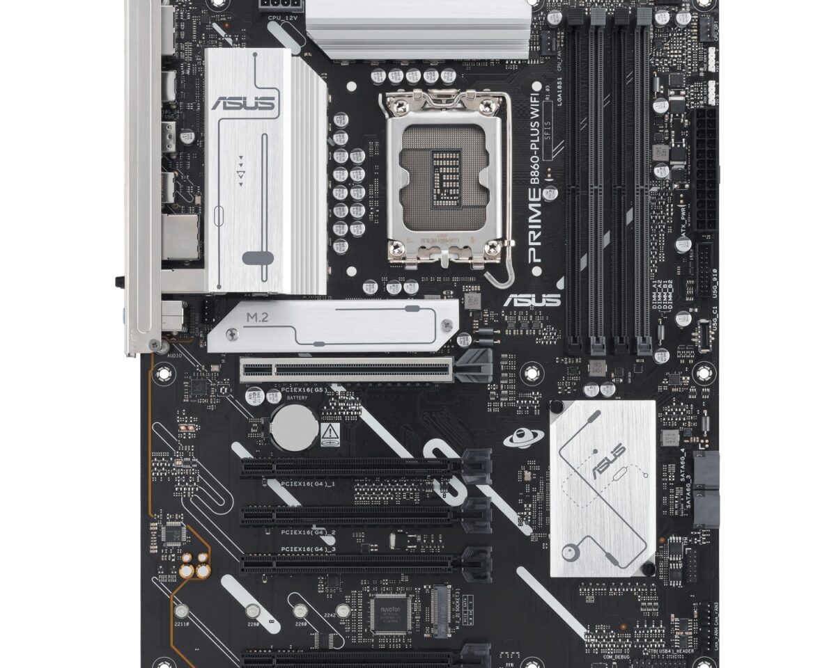 Alternative view of ASUS PRIME B860-PLUS WIFI: (1851) 5DDR5 USB HDMI ATX