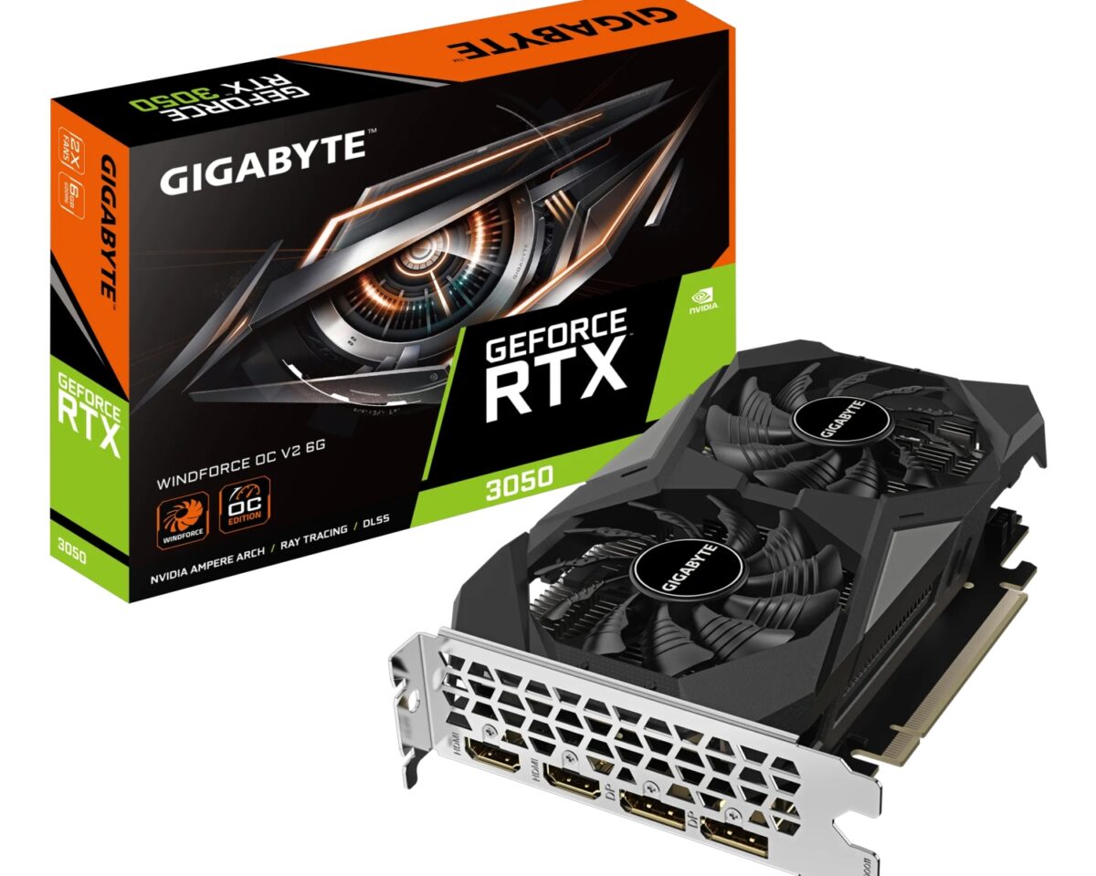GIGABYTE GeForce RTX 3050 WINDFORCE OC V2 6G NVIDIA 6 GB GDDR6