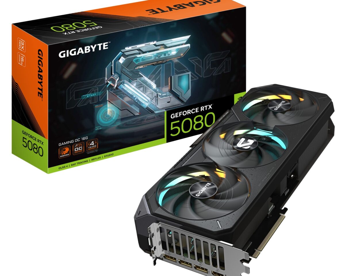 Alternative view of GIGABYTE RTX5080 OC 16Gb GDDR7 (GV-N5080GAMING OC-16GD)