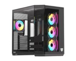 Caja Nfortec Pulsar ARGB ATX ITX Negra (NF-CS-PULSAR-B)