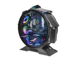Caja Circular Mars Gaming mATX Mini-ITX Negra (MCORB)