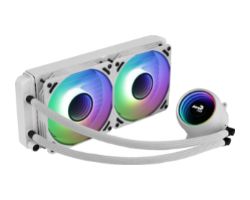 Refrig. Líq. AEROCOOL 2x120mm ARGB Blanca (MIRAGEL240W)