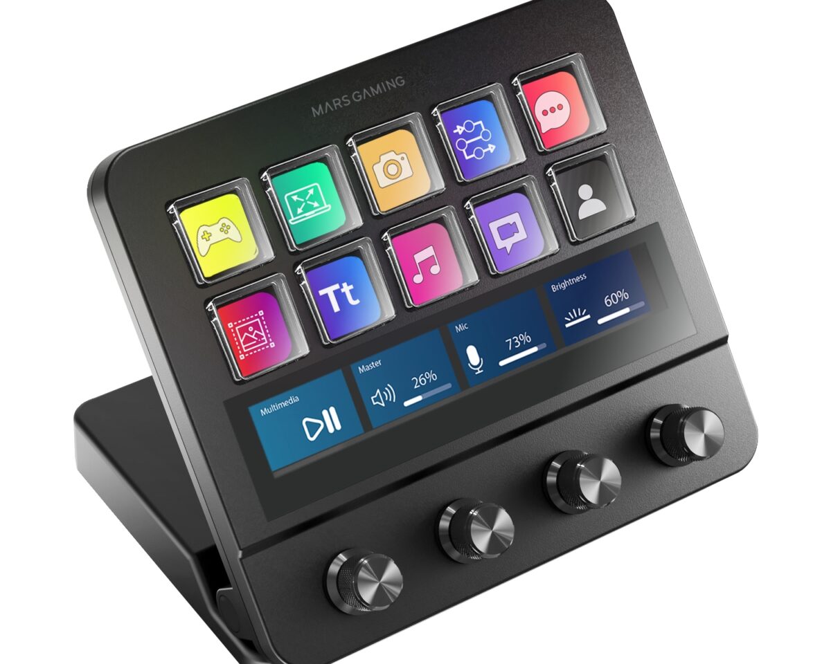 Alternative view of Control Deck Mars Gaming LCD 10 Teclas Negro (MSDPRO)