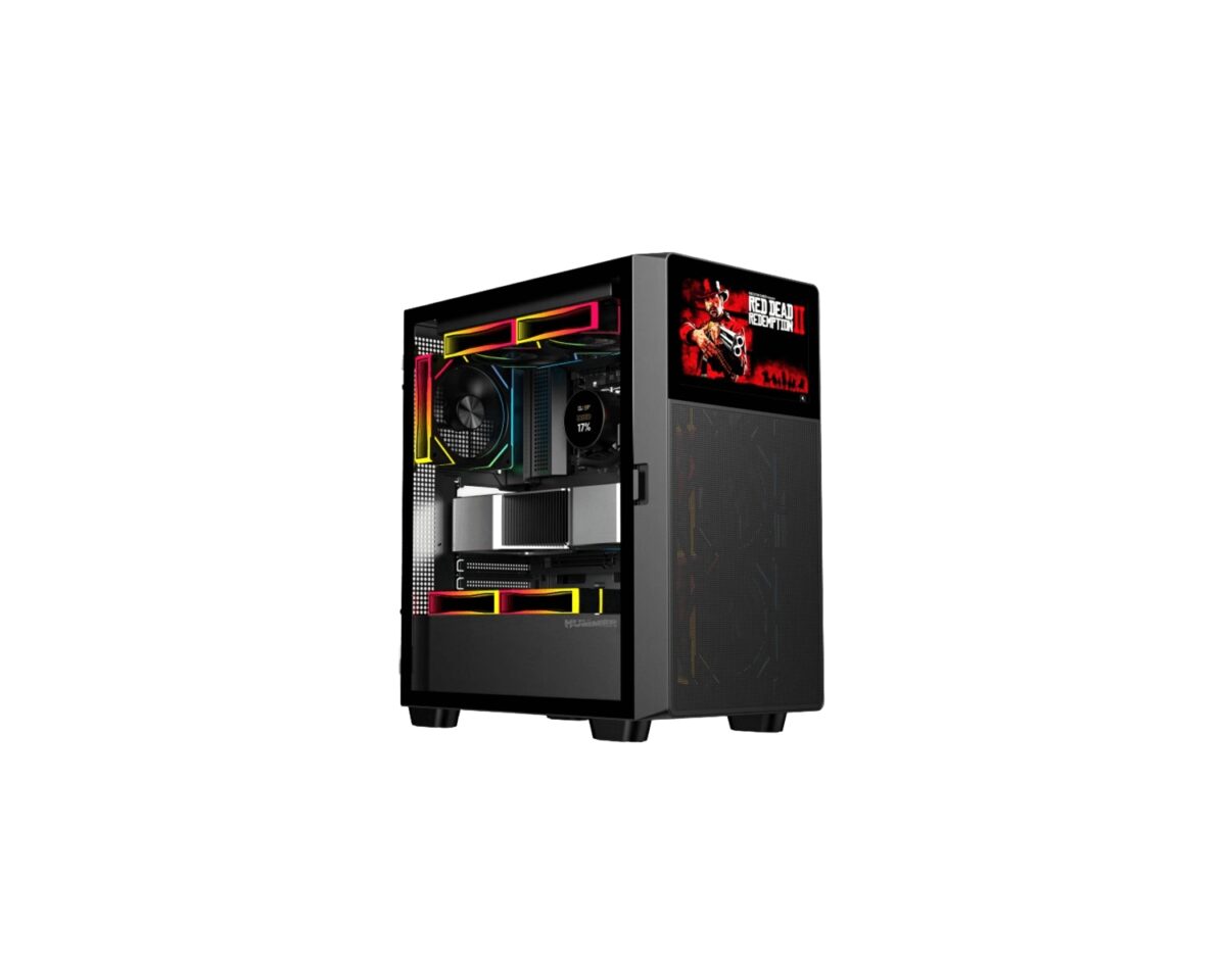 Alternative view of Caja NOX Hummer USB-C ATX ITX mATX Negra (NXHUMMERBIOS)