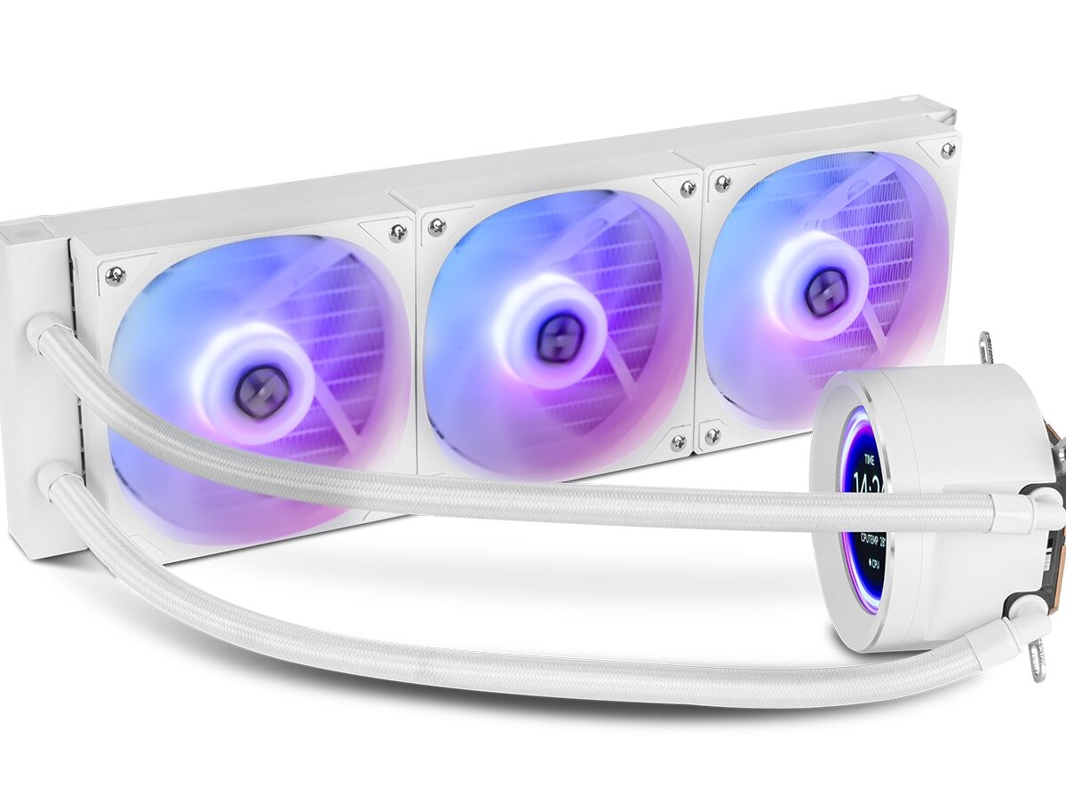 Alternative view of Ref. Líq. NOX X-360 3x120mm Blanca (NXHUMMERX360LCDWH)