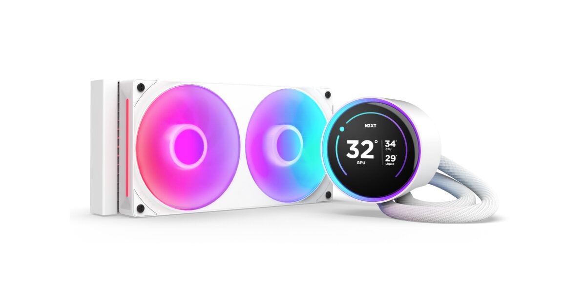 Alternative view of Ref. Líq. NZXT Kraken Elite 240 RGB Blanca(RL-KR24E-W2)