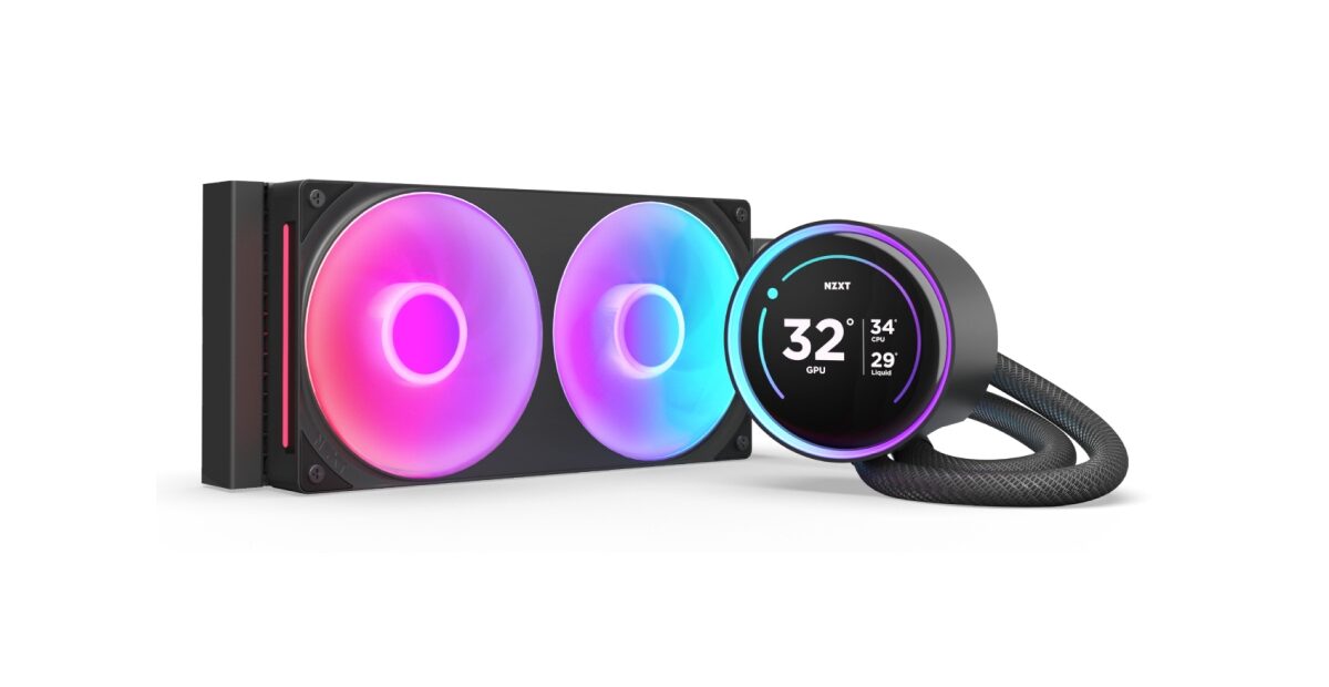 Alternative view of Ref. Líq. NZXT Kraken Elite 240 RGB Negra (RL-KR24E-B2)