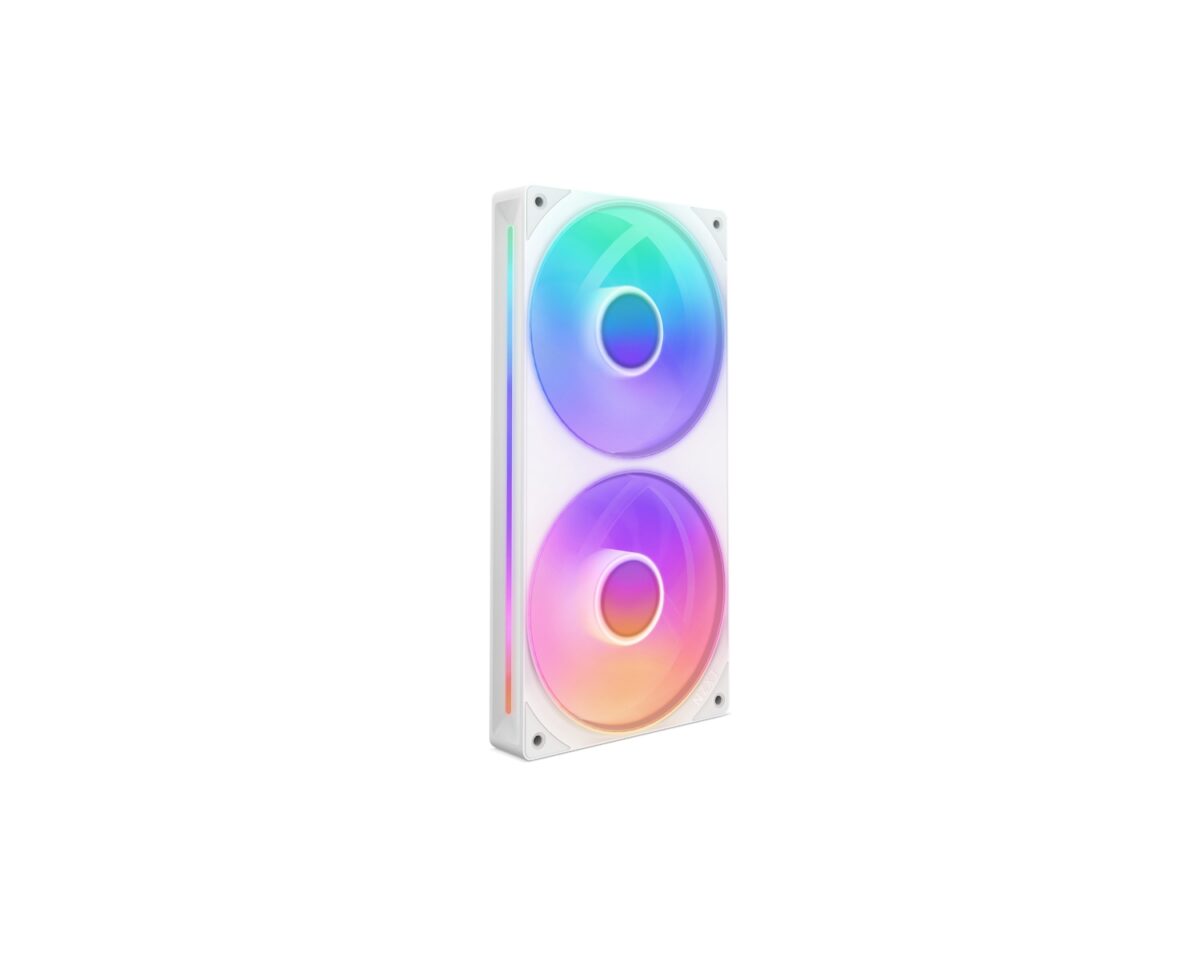 Alternative view of Ventilador CPU NZXT 2x120mm RGB Blanco (RF-U24HF-W1)