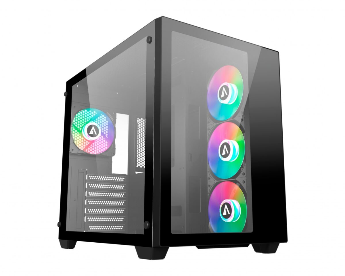 Alternative view of Caja Abysm Danube Sava 285 BX203 ATX Negra (AB128512)