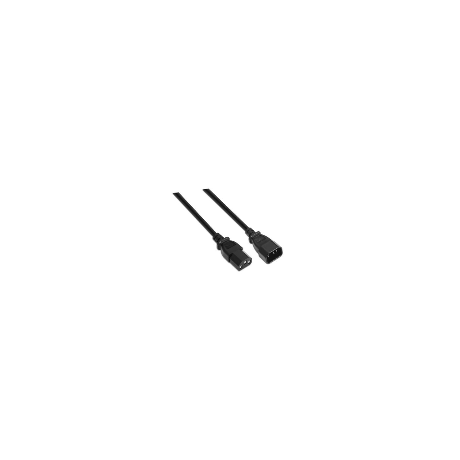 Cable CPU AISENS C13/H a C14/M 1.5m Negro (A132-0171) - Imagen 2