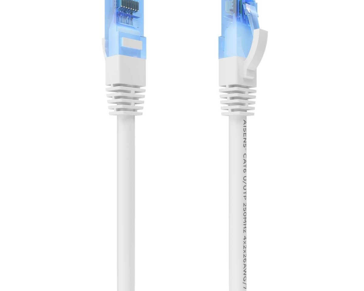 Alternative view of Cable AISENS RJ45 Cat.6 UTP CCA 2m Blanco (A135-0821)