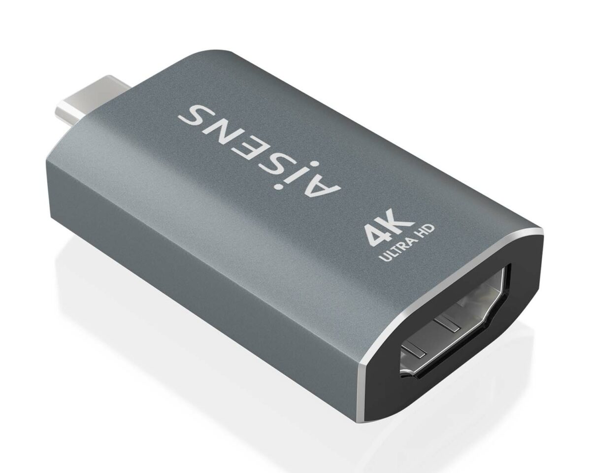 Alternative view of Adaptador AISENS USB-C /M a HDMI/H 4K Gris (A109-0862)