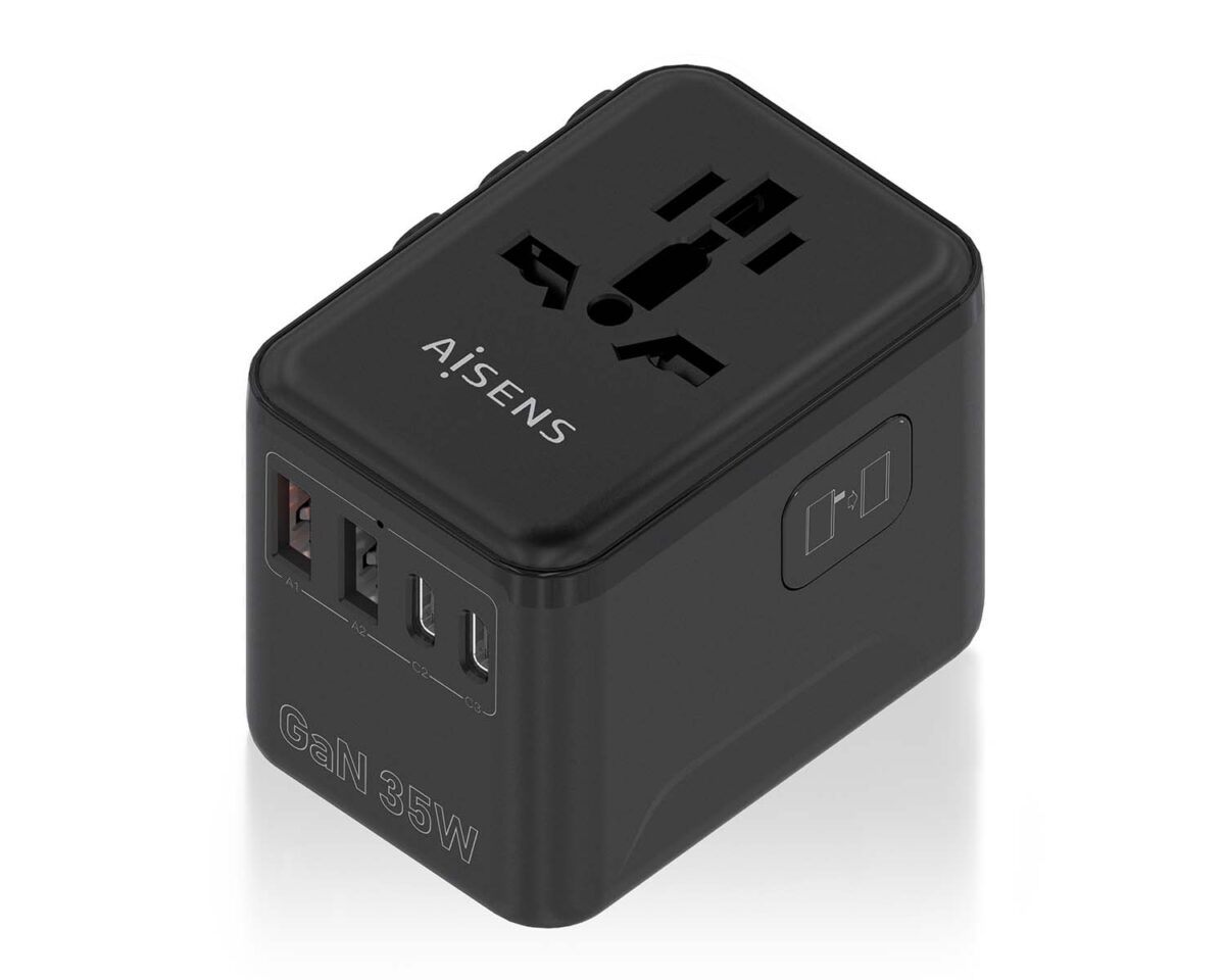 Alternative view of Cargador Pared AISENS para Viaje 35W (ASPS- 2A3C09-BK)