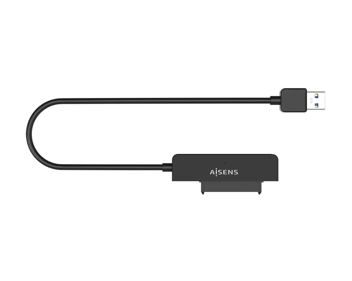 Alternative view of Adaptador AISENS SATA a USB 3.0/3.1 Negro (ASE-25A03B)