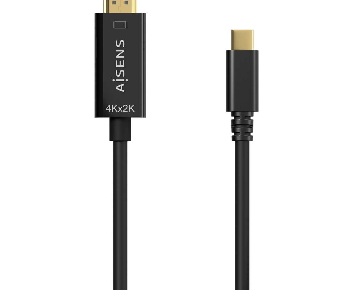 Alternative view of Adaptador AISENS USB-C/M-HDMI/M 0.8m Negro (A109-0623)