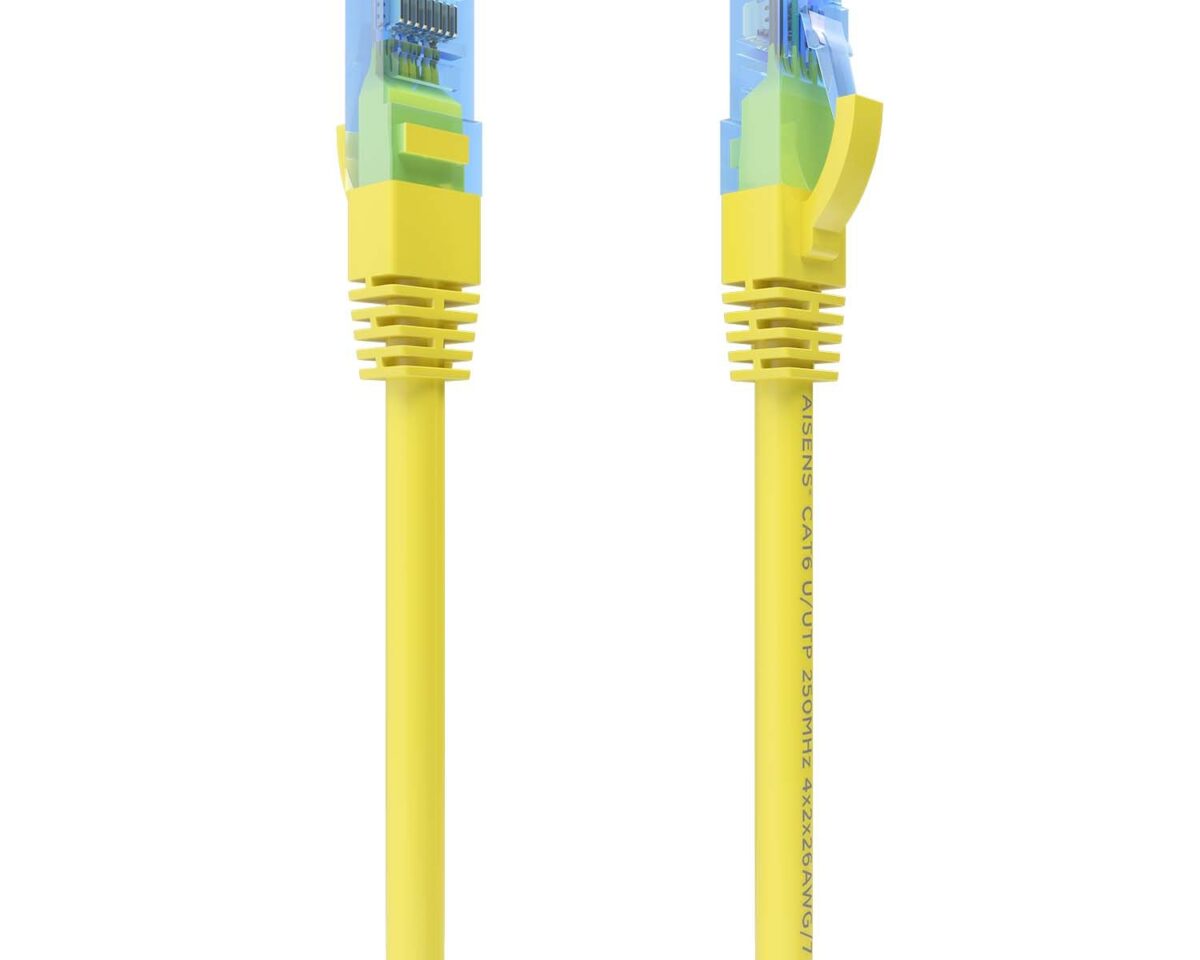 Alternative view of Cable AISENS RJ45 Cat6 UTP CCA 50cm Amarillo(A135-0831)