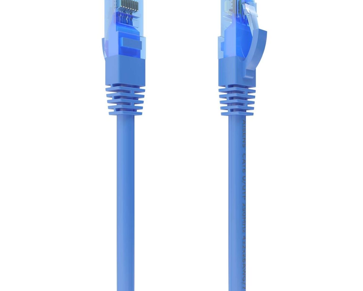 Alternative view of Cable AISENS RJ45 Cat.6 UTP CCA 1m Azul (A135-0799)