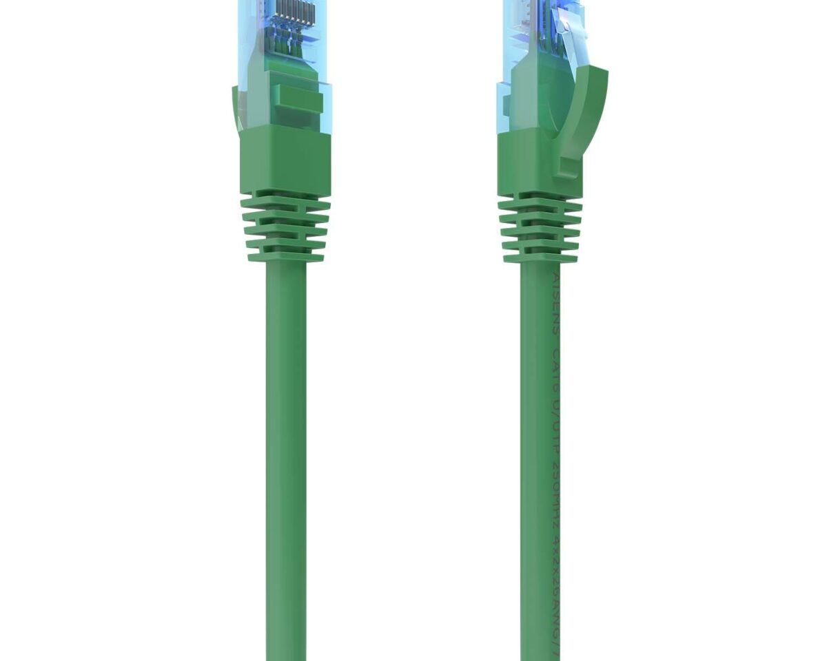 Alternative view of Cable AISENS RJ45 Cat.6 UTP CCA 1m Verde (A135-0809)