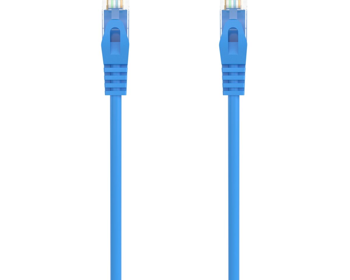 Alternative view of Latiguillo AISENS RJ45 Cat6a UTP 0.25m Azul (A145-0570)
