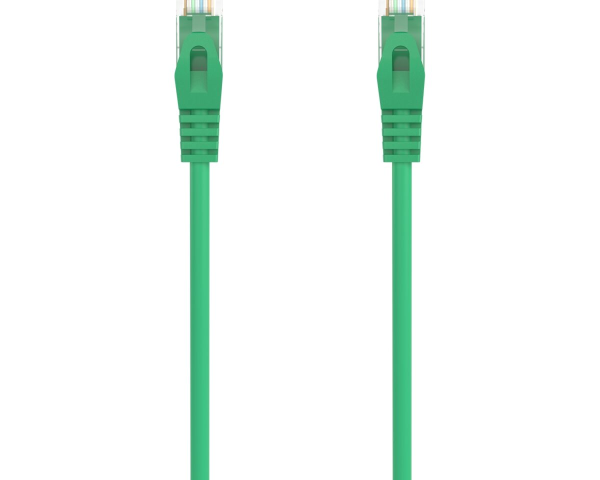 Alternative view of Latiguillo AISENS RJ45 Cat6a UTP 25cm Verde (A145-0577)