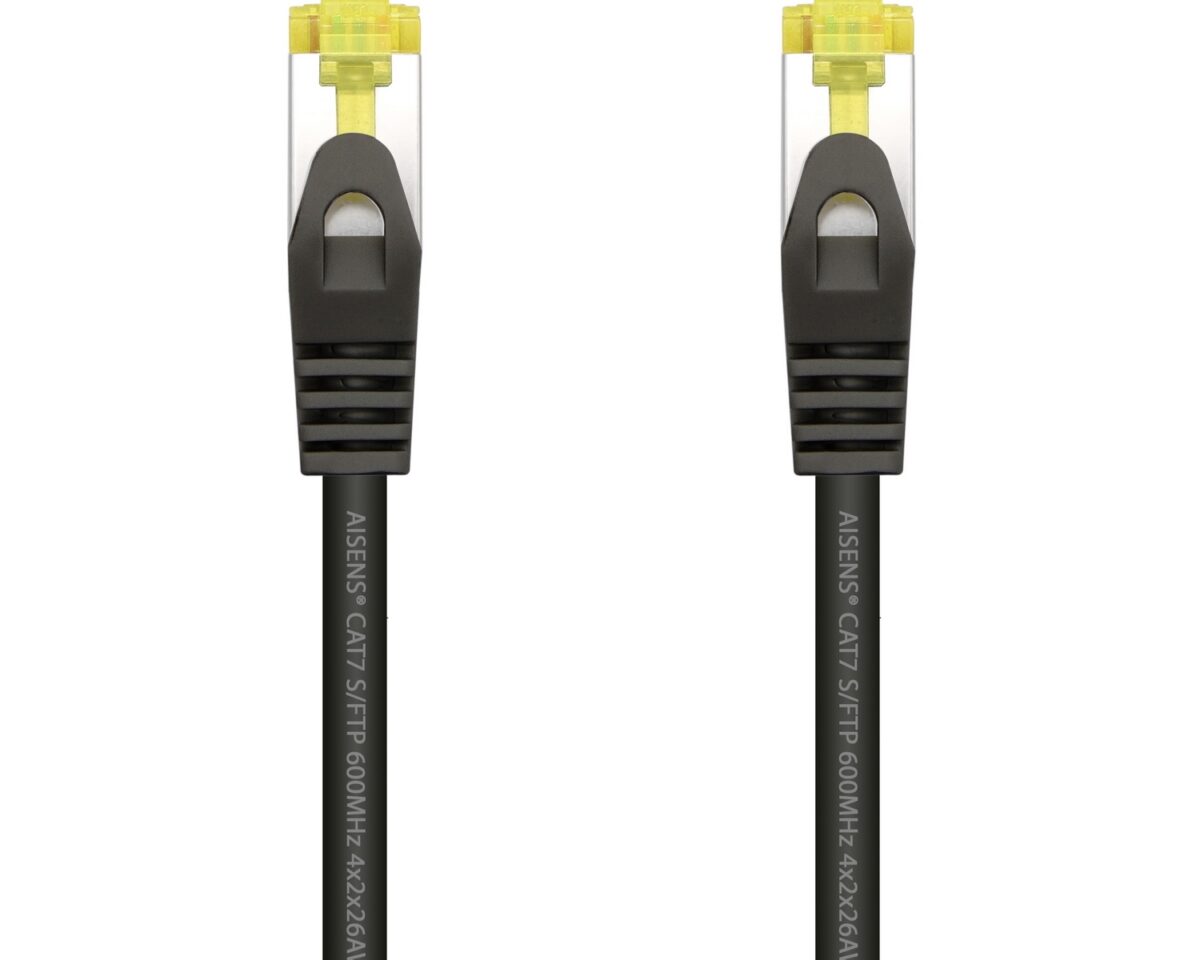 Alternative view of Latiguillo AISENS RJ45 Cat7 SFTP 25cm Negro (A146-0484)