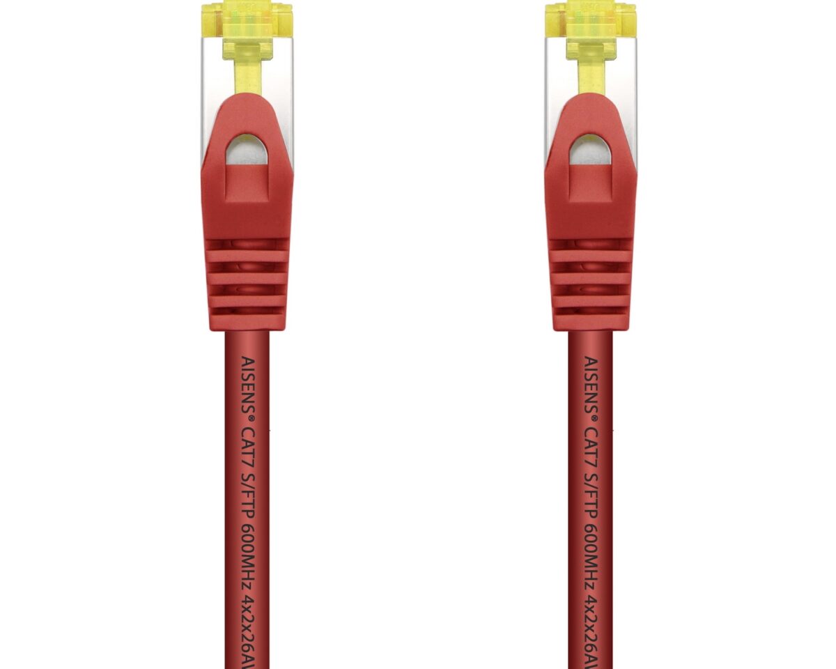 Alternative view of Latiguillo AISENS RJ45 Cat.7 SFTP 25cm Rojo (A146-0468)