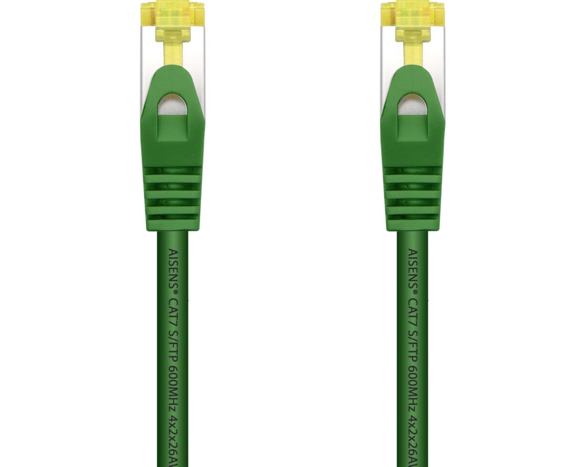Alternative view of Latiguillo AISENS RJ45 Cat.7 SFTP 1m Verde (A146-0482)