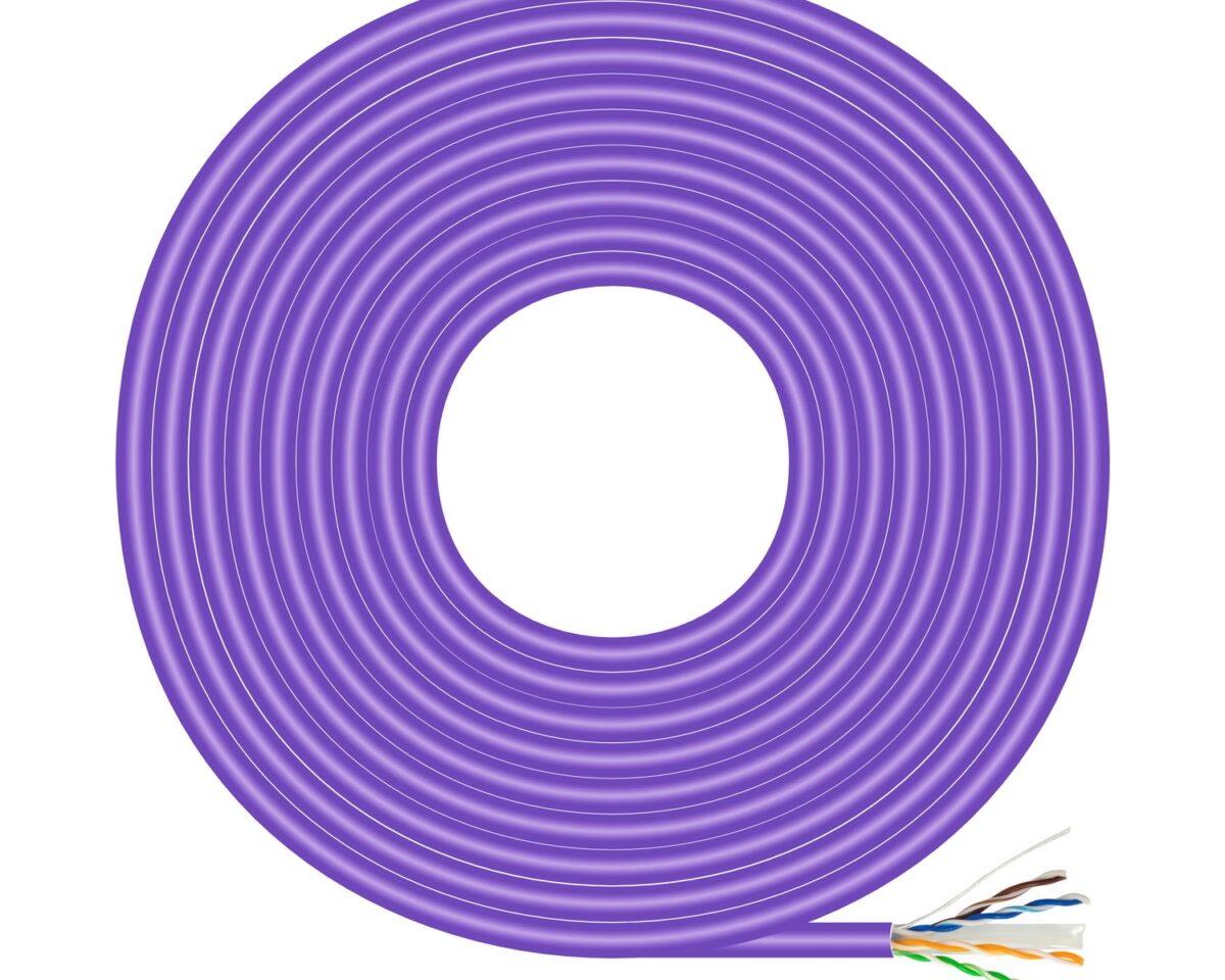 Alternative view of Cable AISENS RJ45 Cat.6 CCA 100m Violeta (A135-0747)