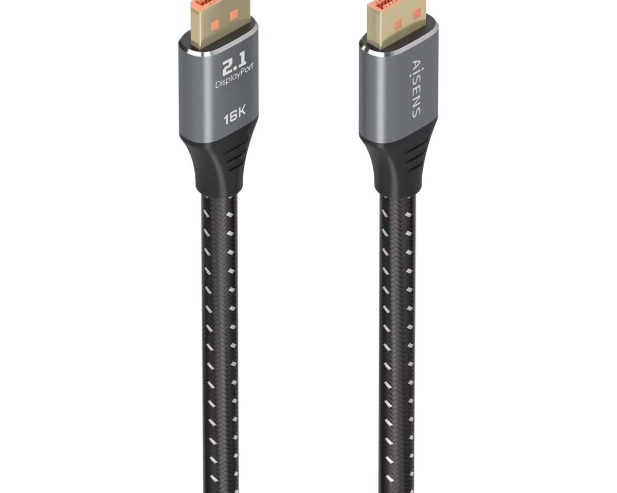 Alternative view of Cable AISENS DP 2.1 16K/M a DP/M 1m Negro (A158-0901)