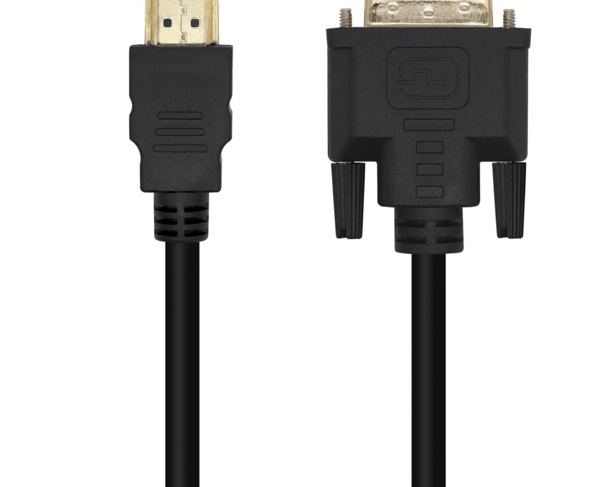 Alternative view of Cable AISENS DVI/M a HDMI A/M 3m Negro (A117-0451)