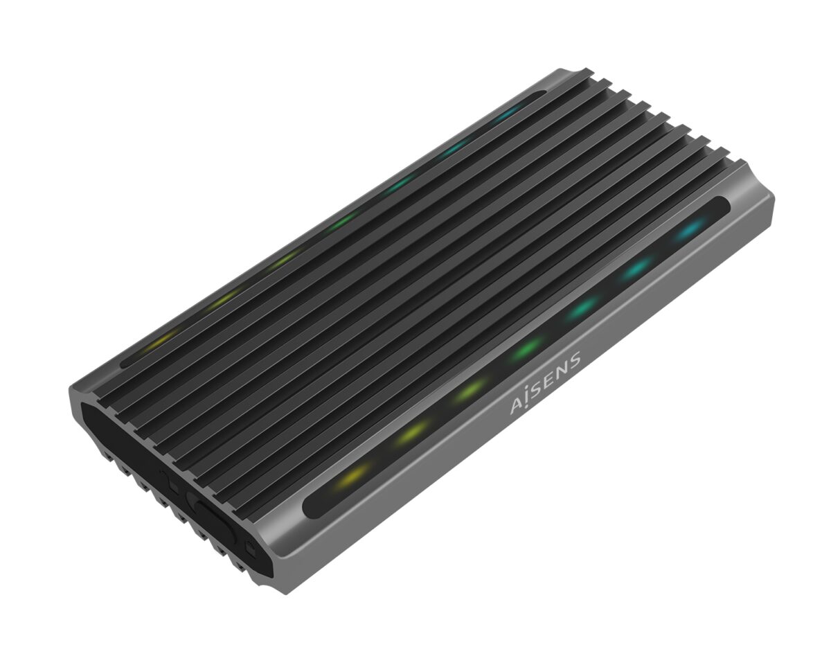 Alternative view of Caja AISENS SDD M.2/SATA USB-C 3.1 Gris (ASM2-RGB011GR)
