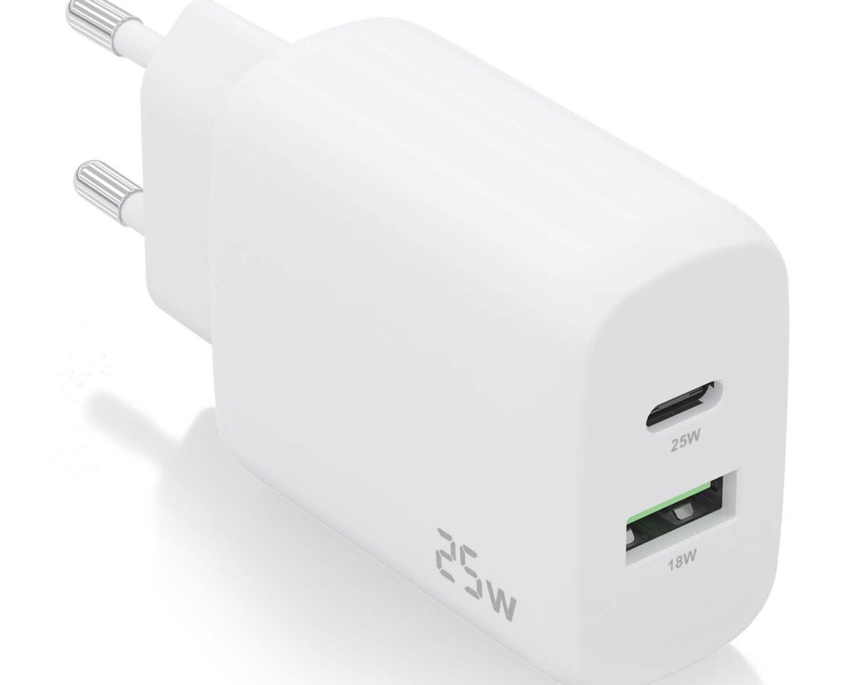 Alternative view of Cargador Pared AISENS USB-C USB-A 25W Blanco(A110-0758)