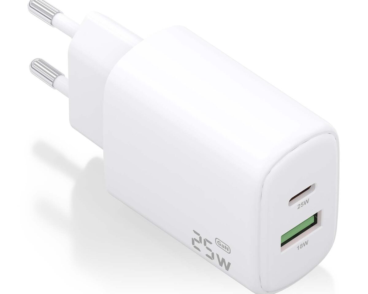Alternative view of Cargador Pared AISENS Usb-C/Usb-A 25W Blanco(A110-0911)
