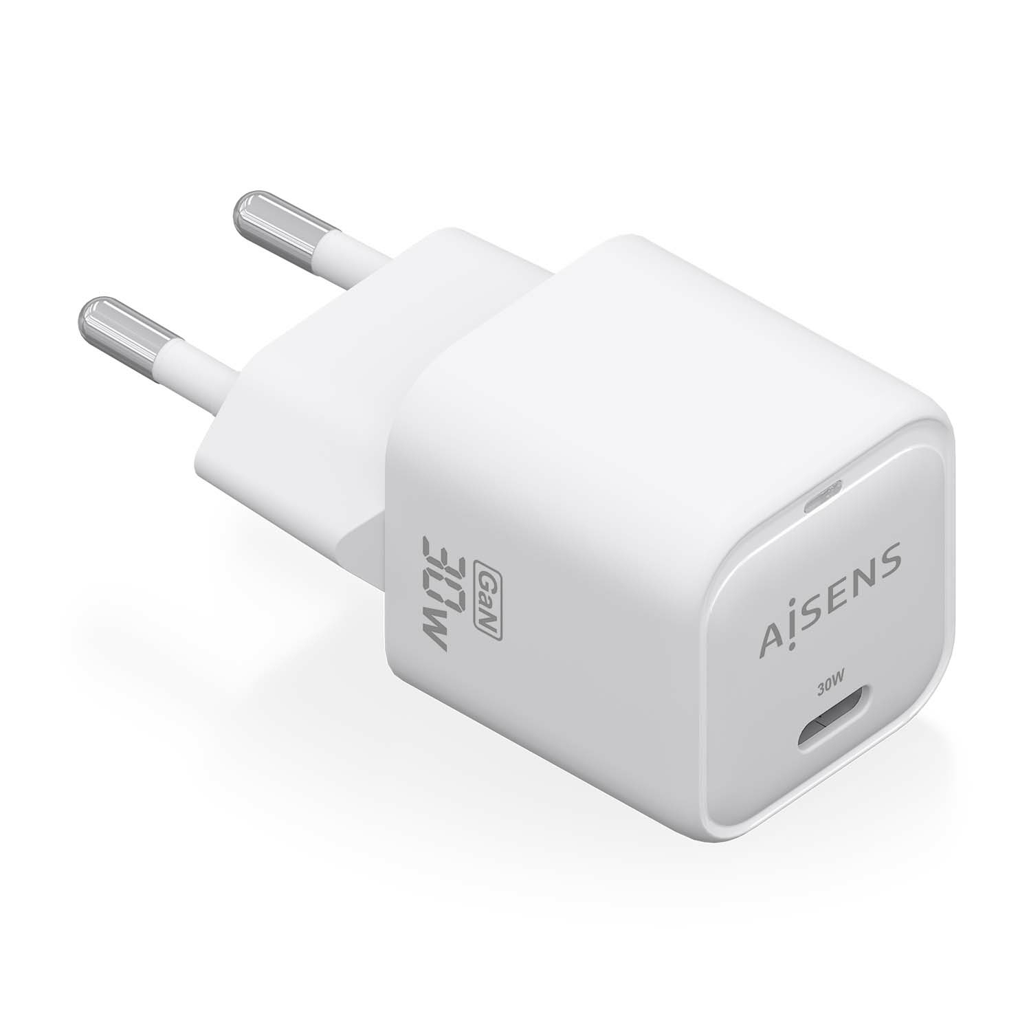 Cargador Pared AISENS 1xUSB-C 30W (ASCH-30W1P018-W) - Imagen 2