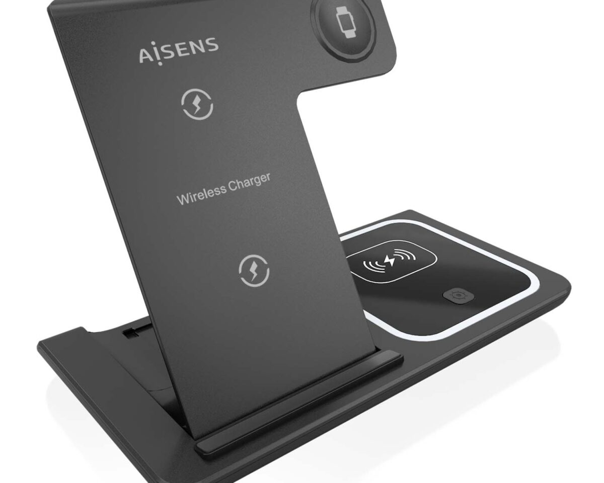 Alternative view of Base AISENS carga Inalámbrica 15W (ASCH-15W3WC043-BK)