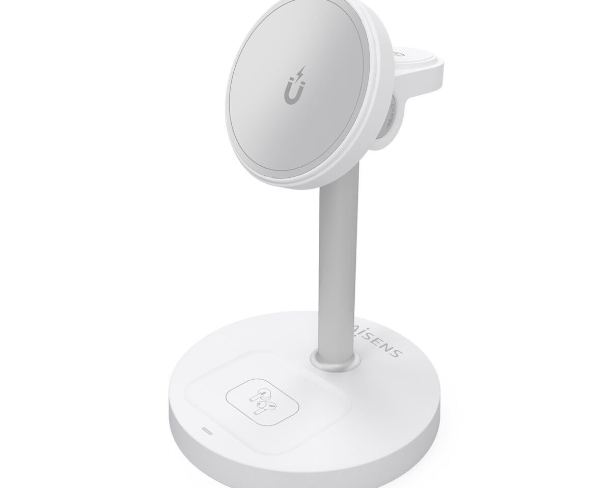 Alternative view of Cargador AISENS Qi Inalámbrico Blanco(ASCH-15W3WC065-W)