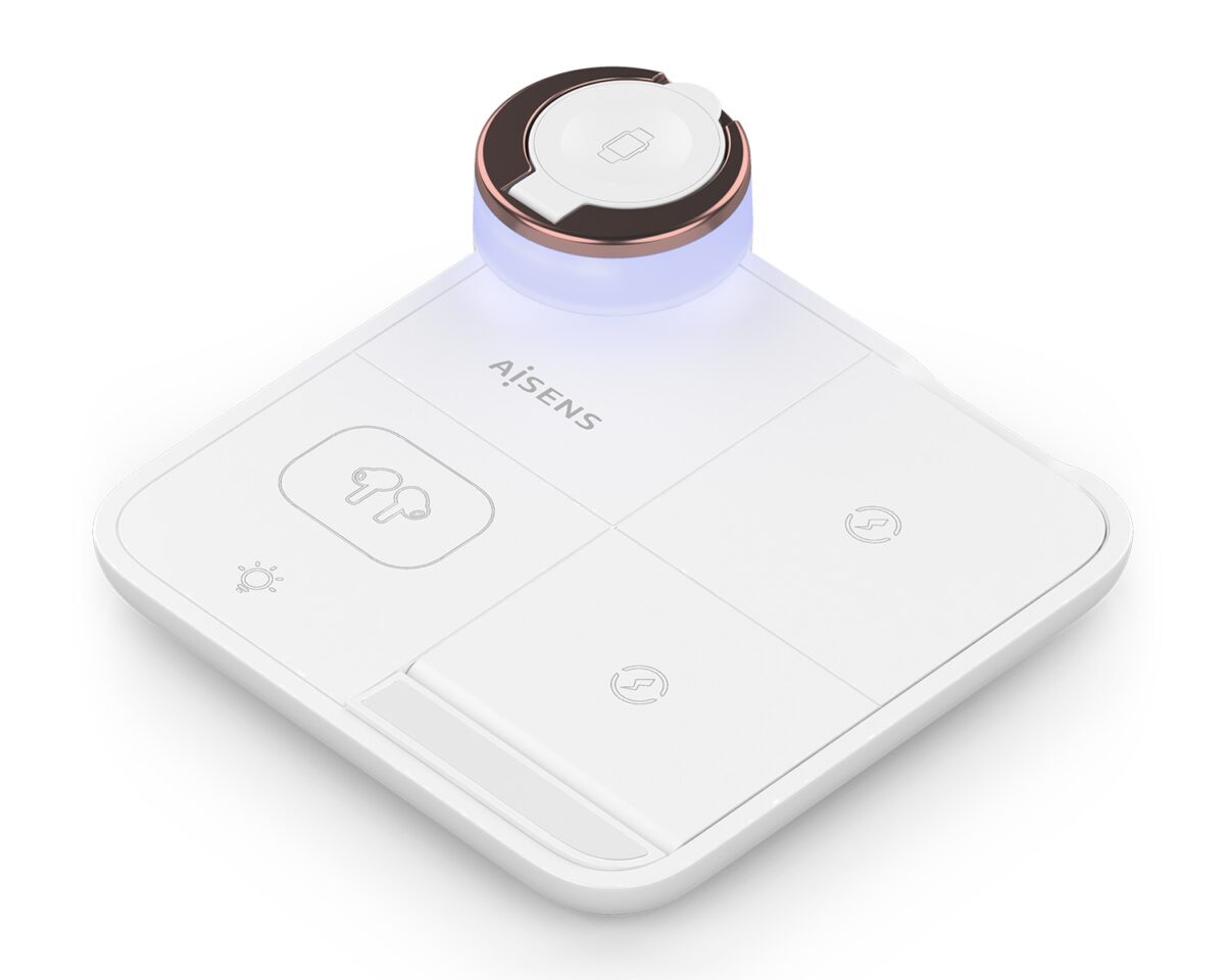 Alternative view of Cargador AISENS Qi Inalámbrico Blanco(ASCH-15W4WC061-W)