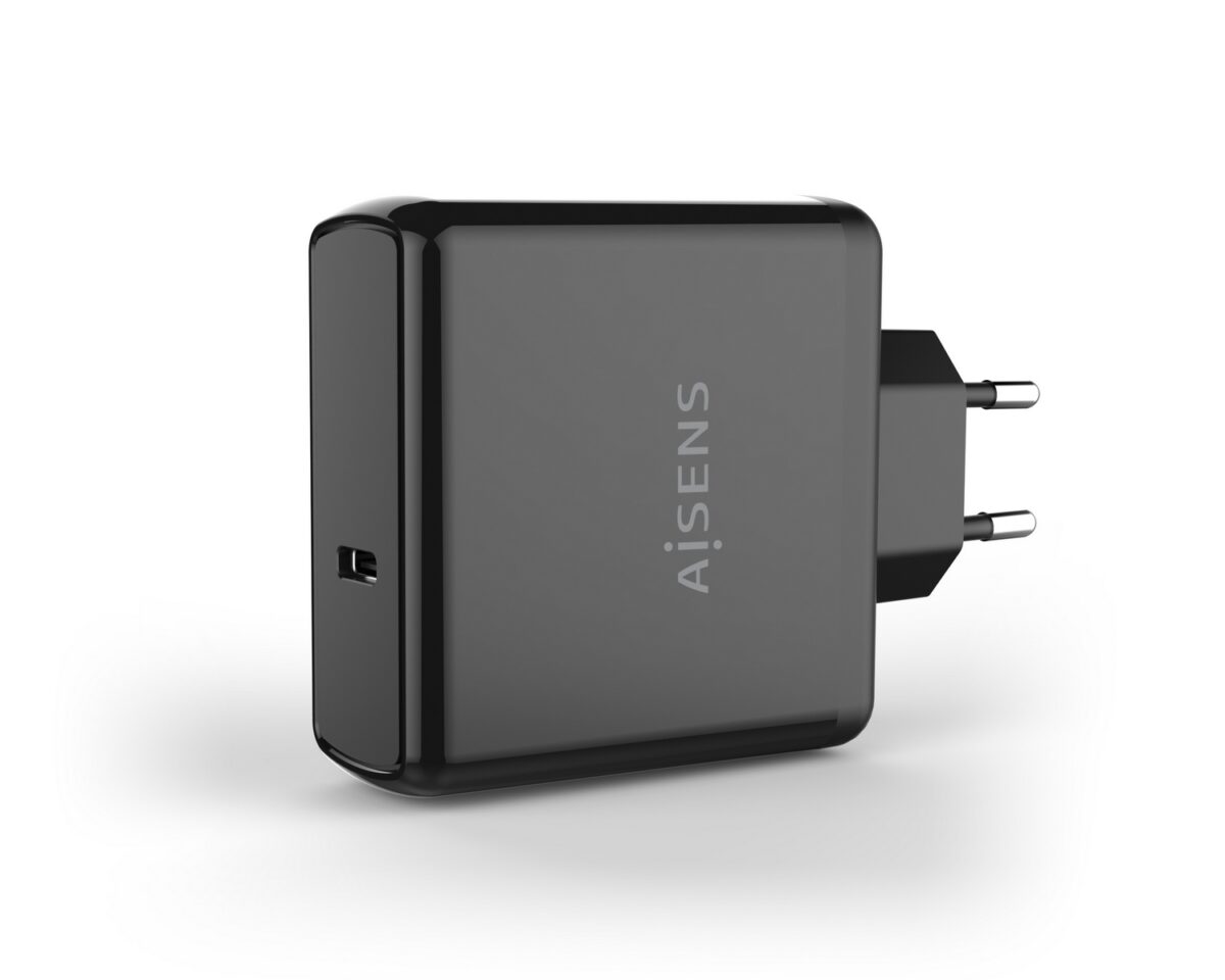Alternative view of Cargador Pared AISENS 60W 1xUSB-C Negro (ASCH-1PD60-BK)