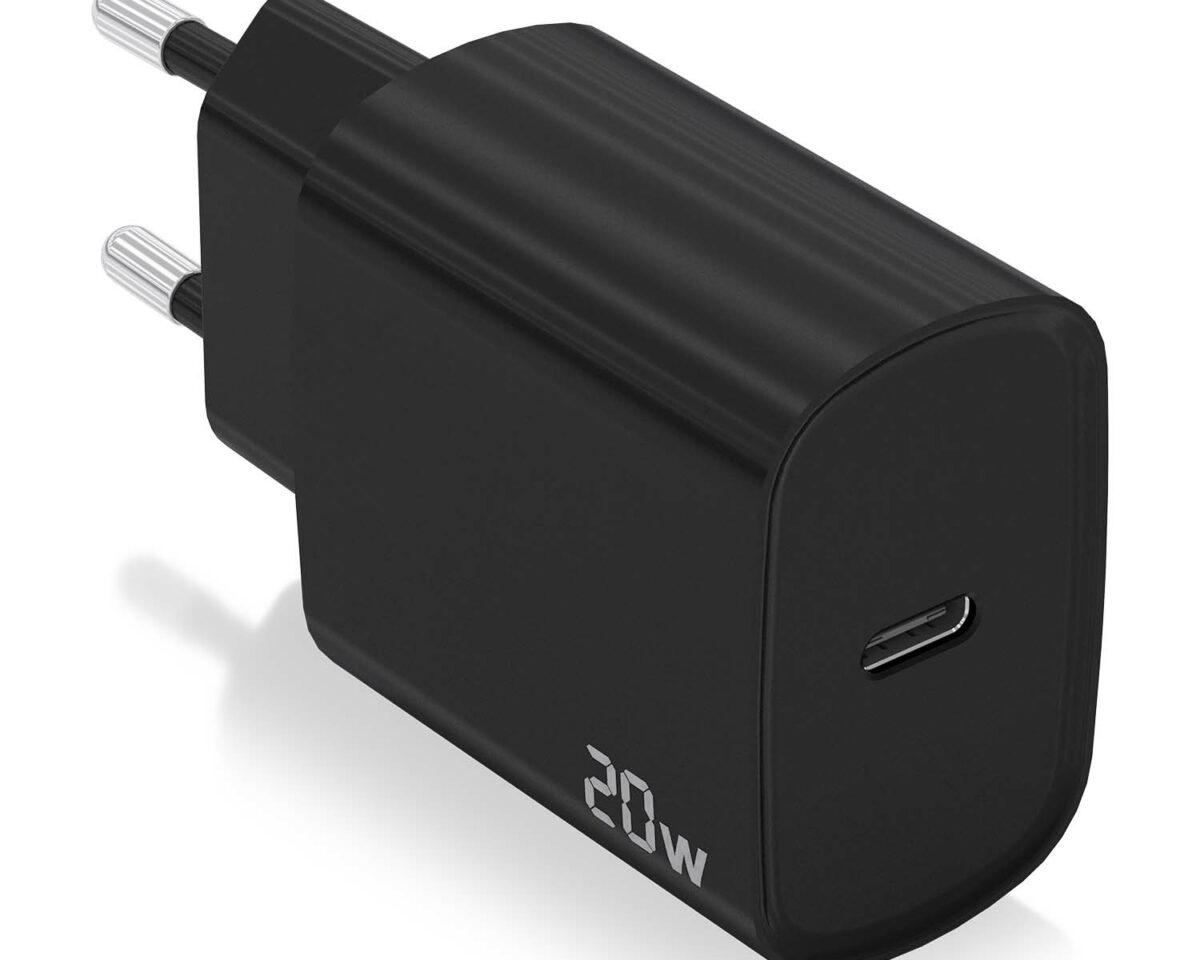 Alternative view of Cargador de Pared AISENS 1xUSB-C 20W Negro (A110-0753)