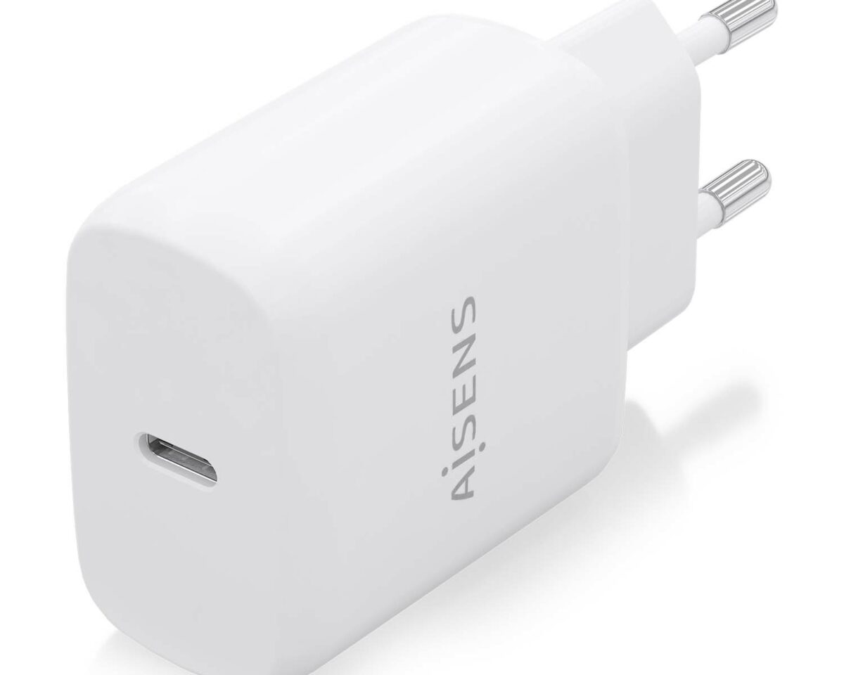 Alternative view of Cargador de Pared AISENS 1xUSB-C 25W Blanco (A110-0756)