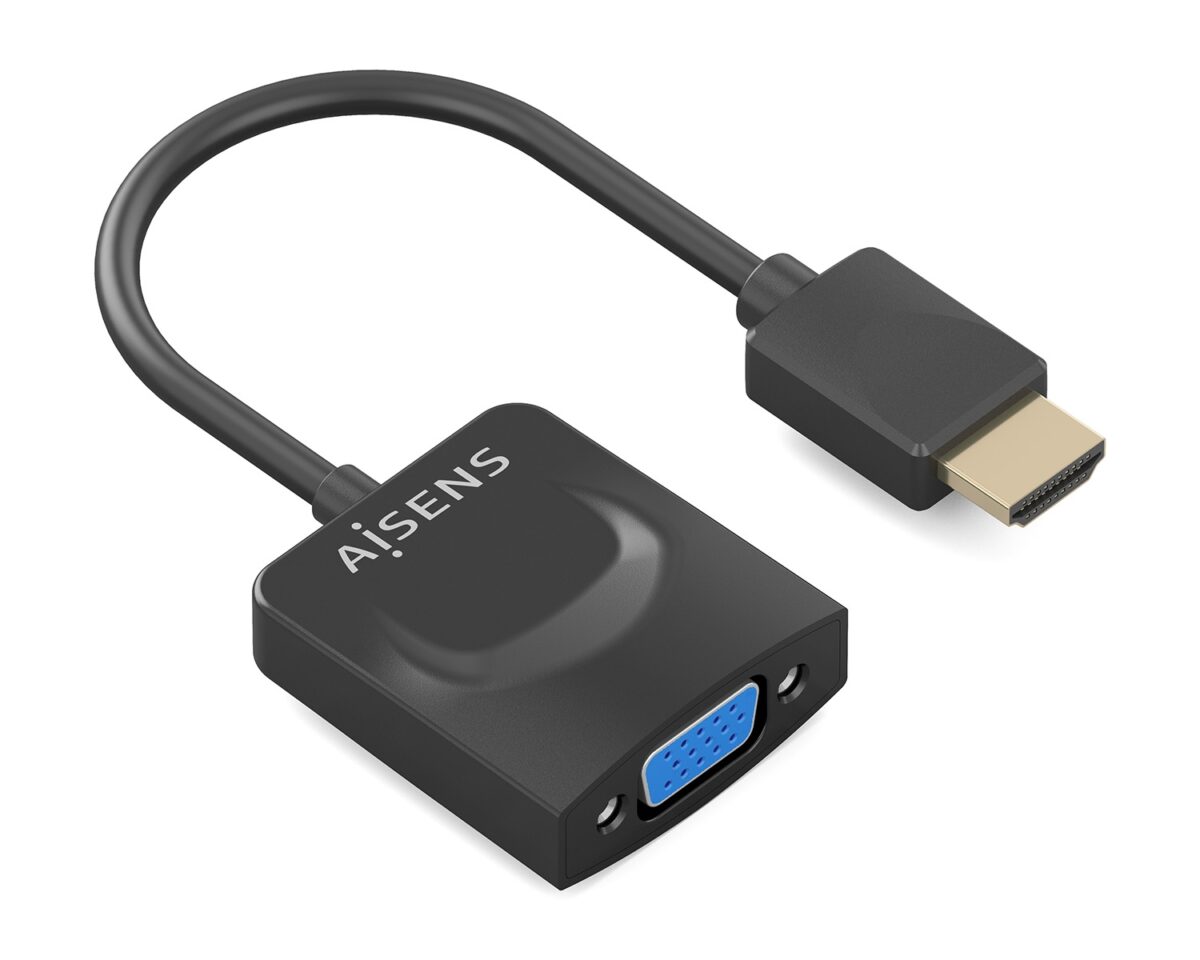 Alternative view of Conversor AISENS HDMI/M a SVGA/H 15cm Negro (A122-0947)