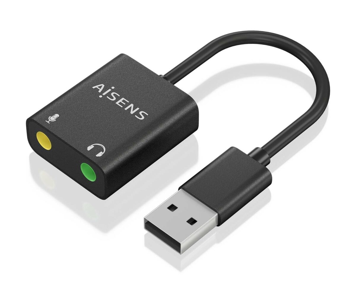 Alternative view of Tarjeta de Sonido AISENS USB/M-2x3.5mm/H (A106-0769)