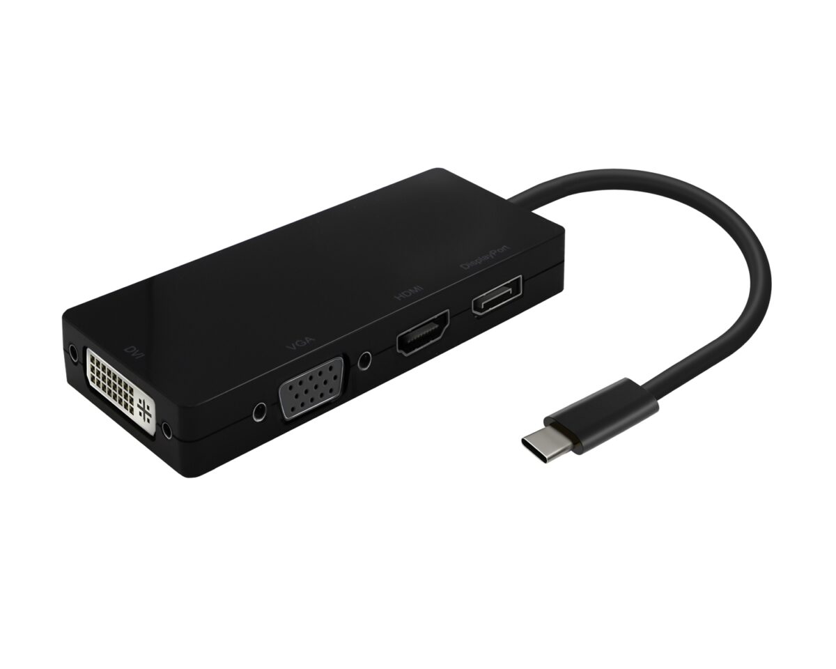 Alternative view of Adaptador AISENS USB-C a HDMI/VGA/DVI/DP (A109-0679)