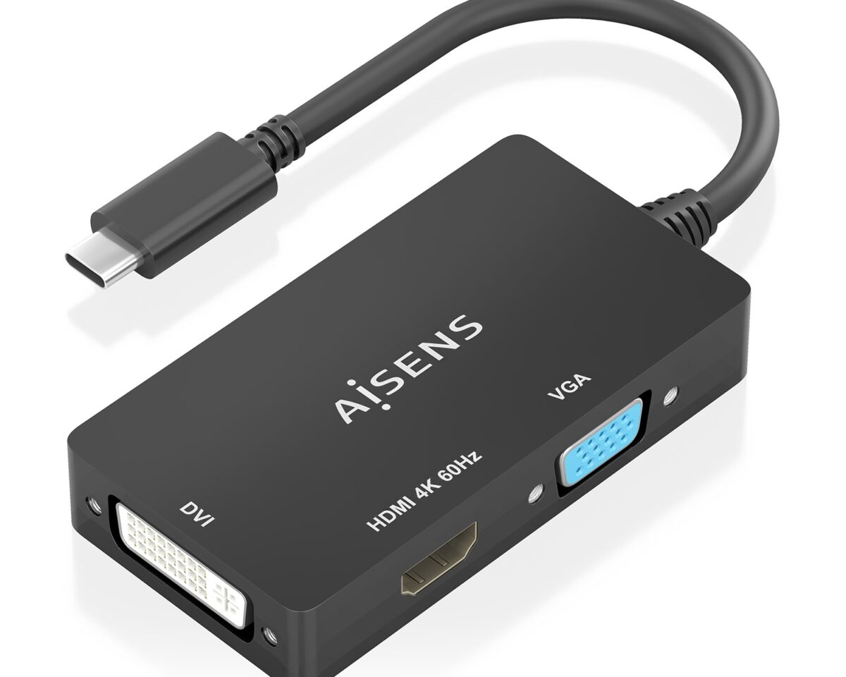 Alternative view of Conversor AISENS USB-C/M a DVI-I/VGA/HDMI (A109-0954)