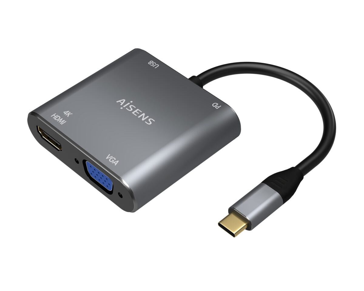Alternative view of Adaptador AISENS USB-C a USB-A/C/VGA/HDMI (A109-0626)