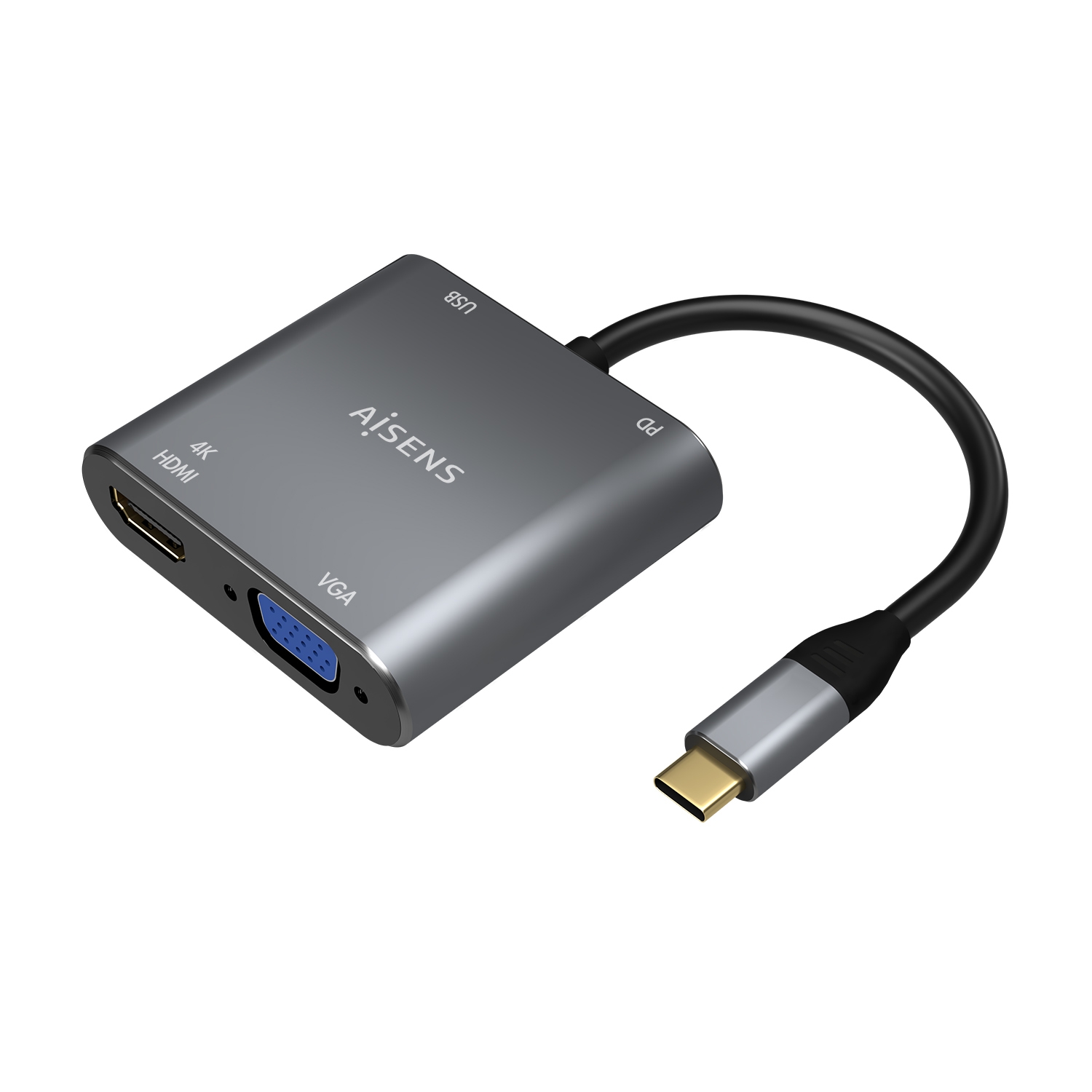Adaptador AISENS USB-C a USB-A/C/VGA/HDMI (A109-0626) - Imagen 2