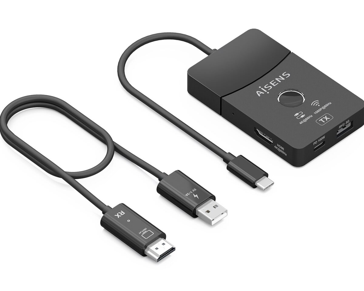 Alternative view of Docking AISENS USB-C a HDMI 60Hz (ASWL-H2KDC30M05-BK)