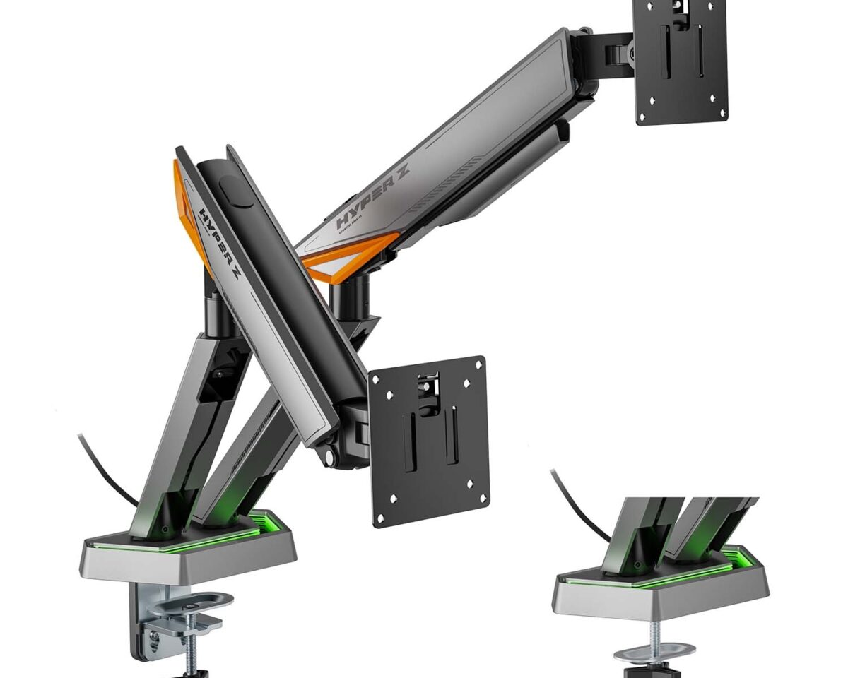 Alternative view of Soporte Mesa AISENS 17"-38" 2 Brazos (DT38TSRRGB-349)