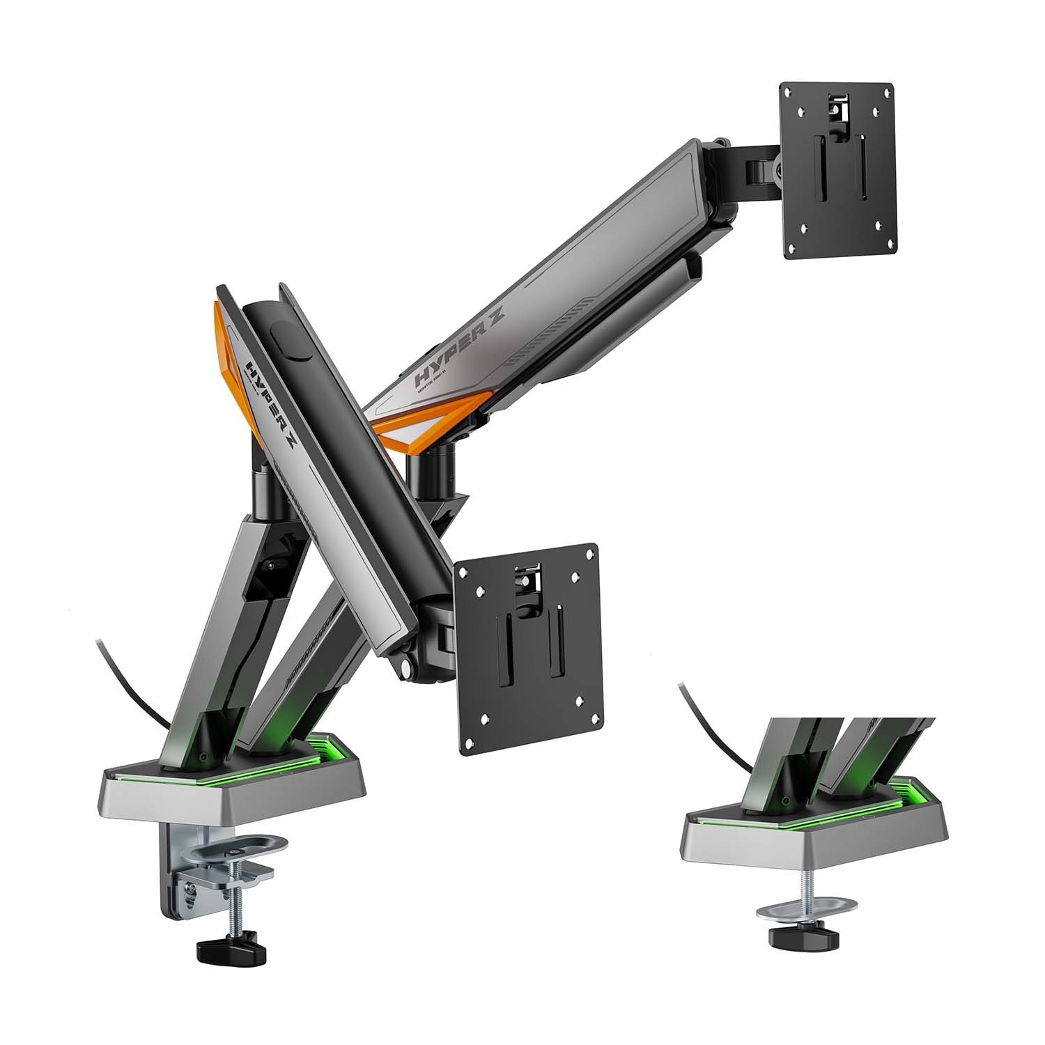 Soporte Mesa AISENS 17"-38" 2 Brazos (DT38TSRRGB-349) - Imagen 2