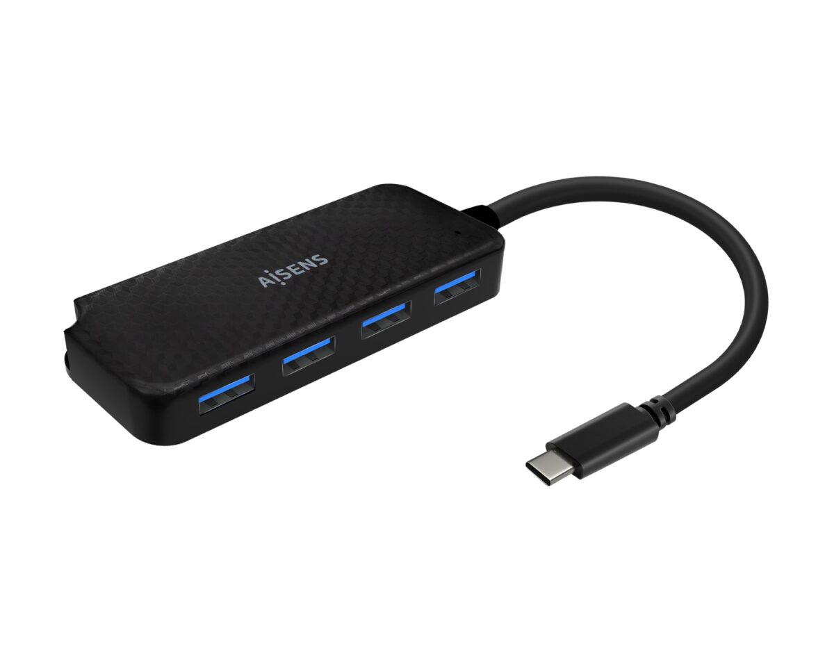 Alternative view of Hub AISENS USB-C 3.0 a 4xUSB-A 3.0 Negro (A109-0715)